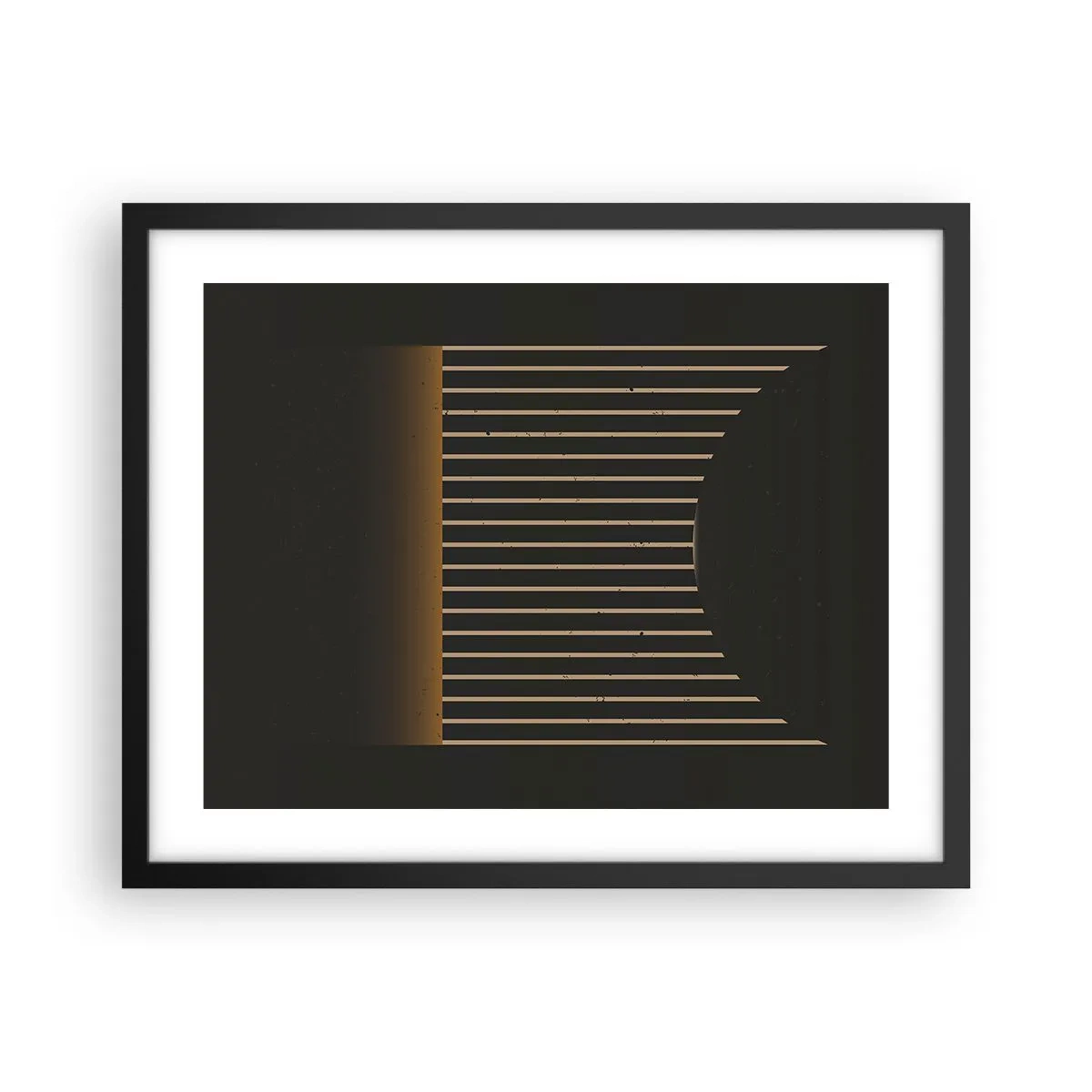 Plakat w czarnej ramie - Zbadać ciemność - 50x40 cm