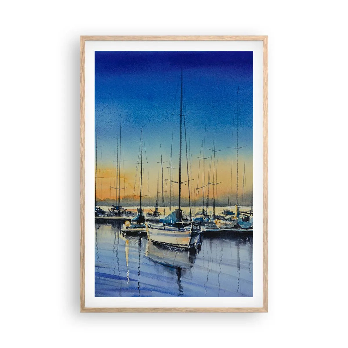 Plakat w ramie jasny dąb - Koniec dobrego dnia - 61x91 cm