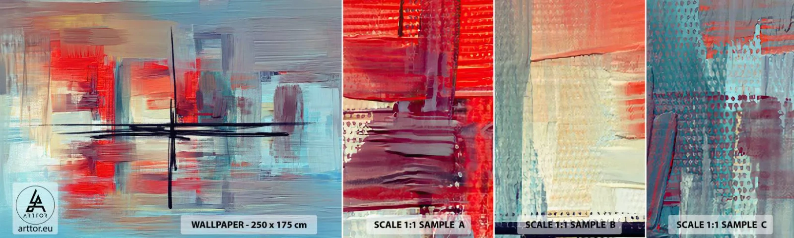 Fototapeta Próbka Standard Eco - Pejzaż w nieznanym wymiarze - Abstrakcja, Sztuka, Nowoczesny - 100x30 cm