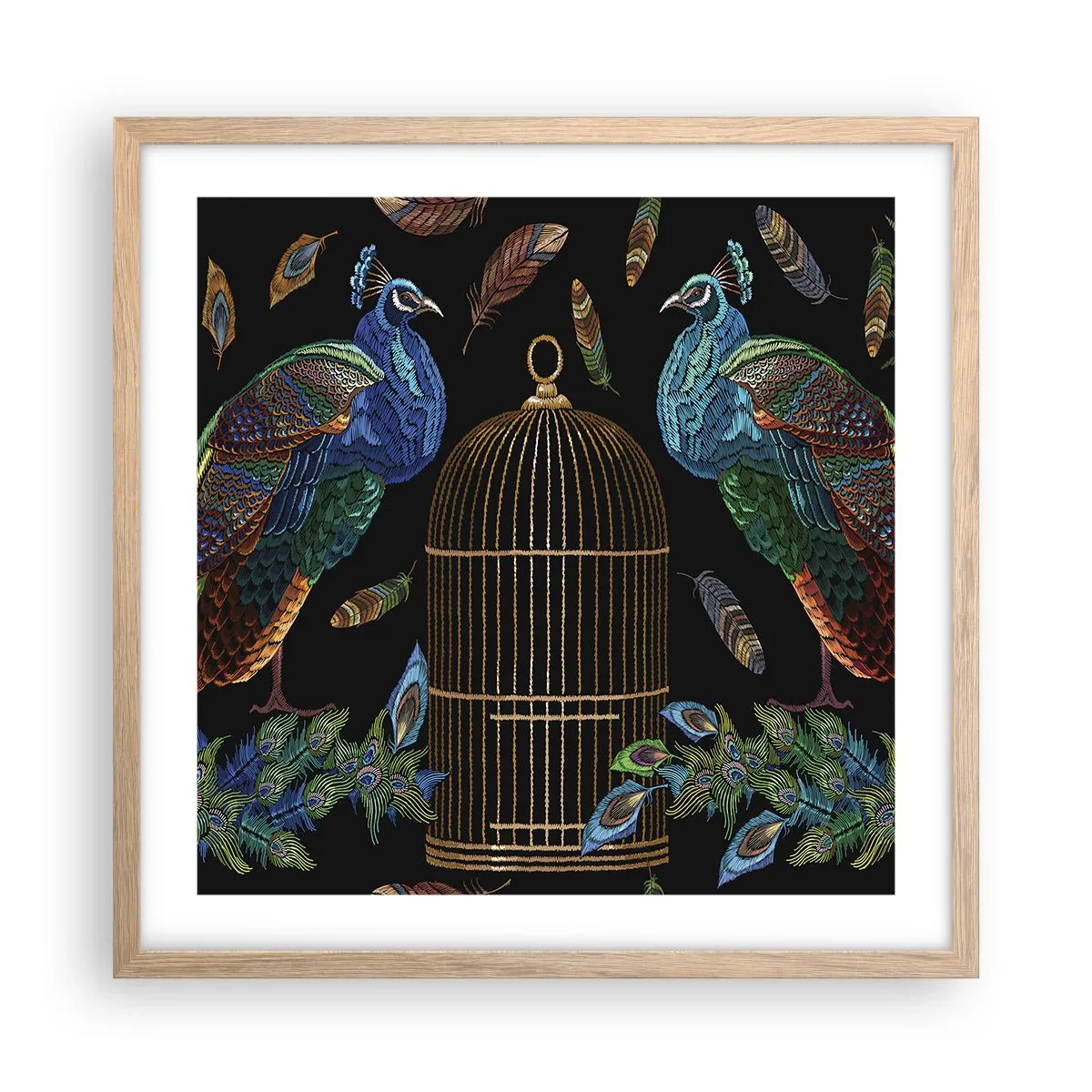 Plakat w ramie jasny dąb - W królewskich szatach - 50x50 cm