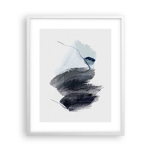 Plakat w białej ramie - Intensywność i ruch - 40x50 cm