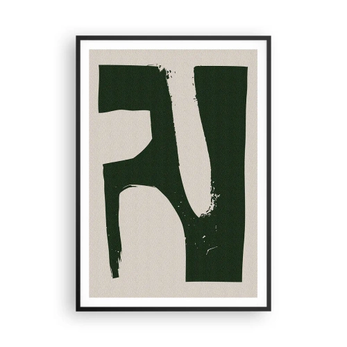 Plakat w czarnej ramie - Zatoki bieli - 70x100 cm