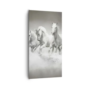 Obraz na płótnie - Białe szaleństwo - 65x120 cm