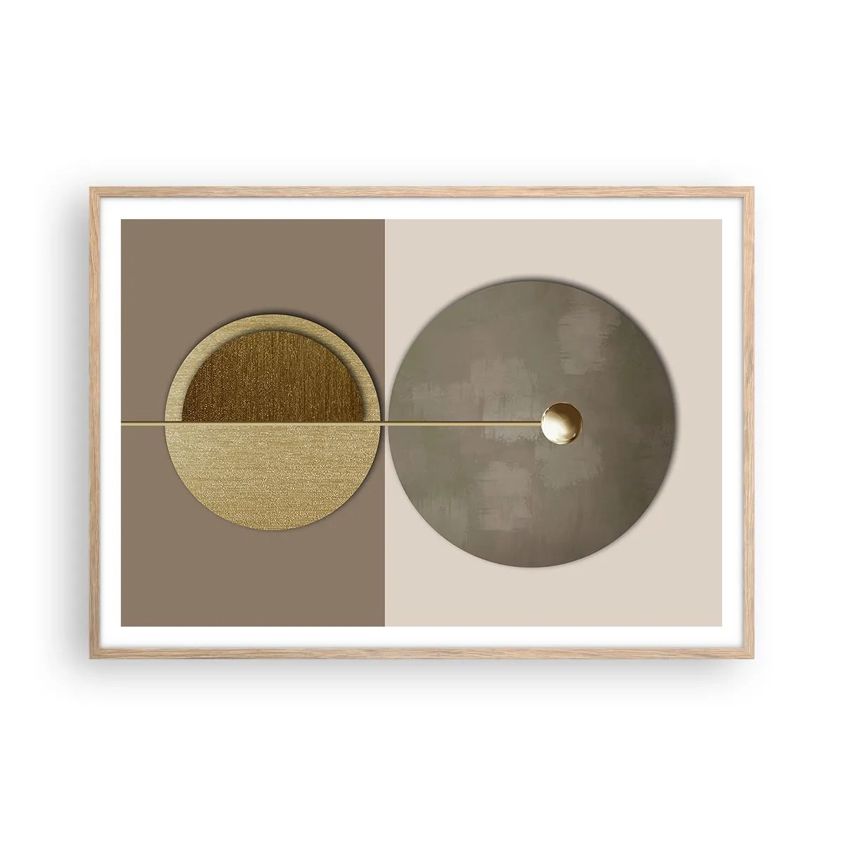 Plakat w ramie jasny dąb - Doskonała równowaga - 100x70 cm