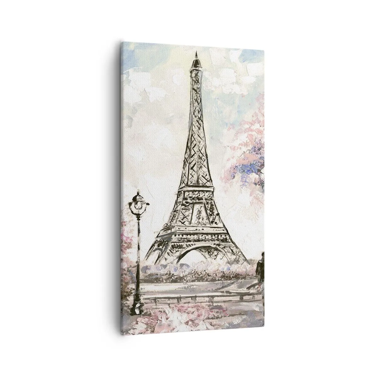 Obraz na płótnie - Kwietniowy spacer po Paryżu - 55x100 cm