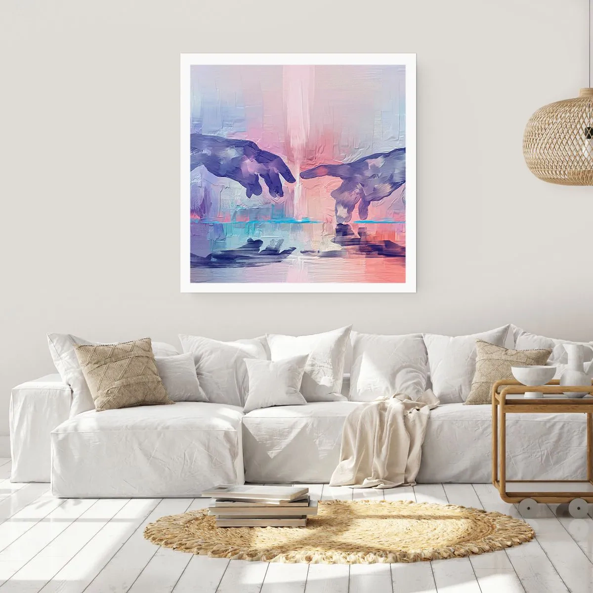 Plakat - Boska iskra życia - 60x60 cm