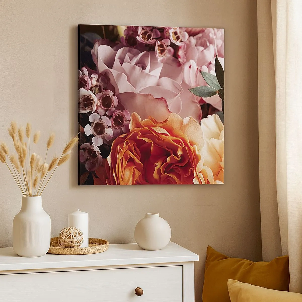 Obraz na płótnie - Otulone pięknem - 30x30 cm