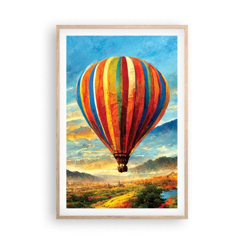 Plakat w ramie jasny dąb - W ciszy widać więcej - 61x91 cm