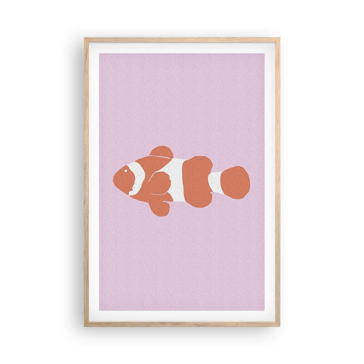 Plakat w ramie jasny dąb - W koralu jej do twarzy i do ogona - 61x91 cm