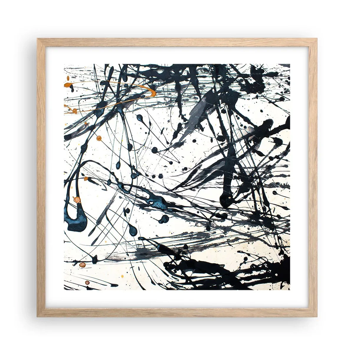 Plakat w ramie jasny dąb - Z sensem czy bez sensu? - 50x50 cm