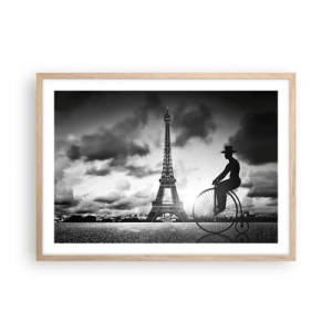 Plakat w ramie jasny dąb - Tęsknota do Belle Epoque - 70x50 cm