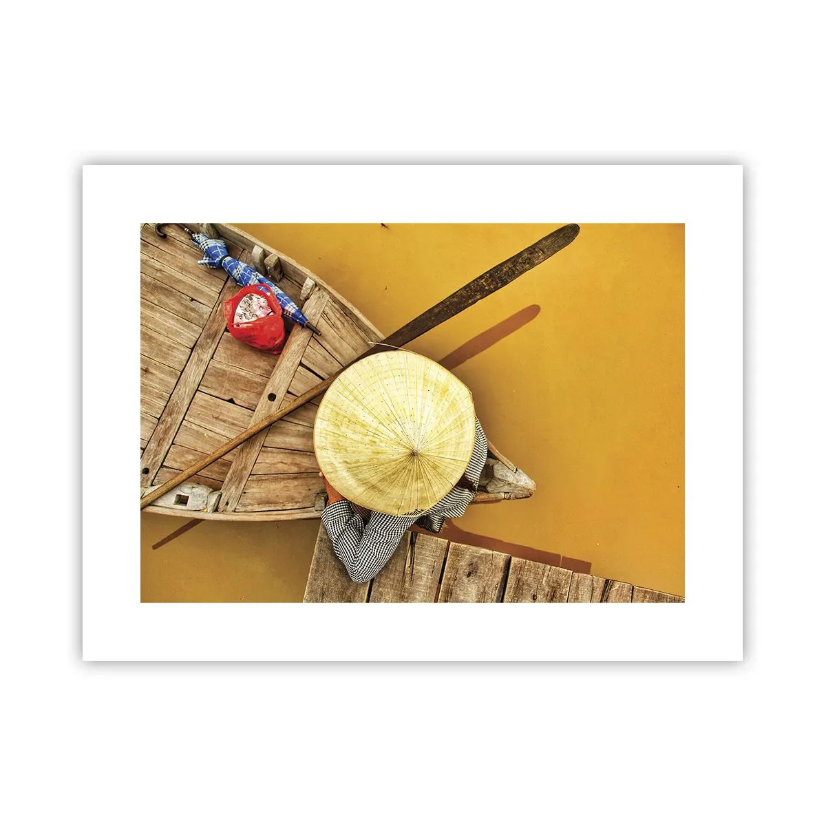 Plakat - Życie na żółtej rzece - 40x30 cm