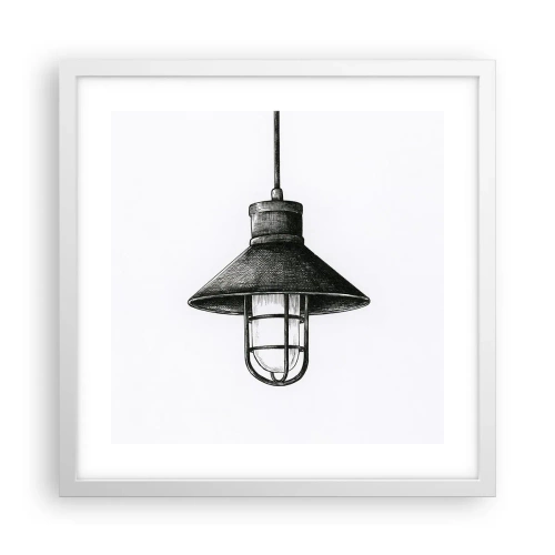 Plakat w białej ramie - Jak przed laty… - 40x40 cm