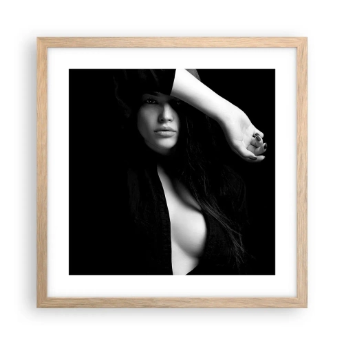 Plakat w ramie jasny dąb - Szkoła uwodzenia - 40x40 cm