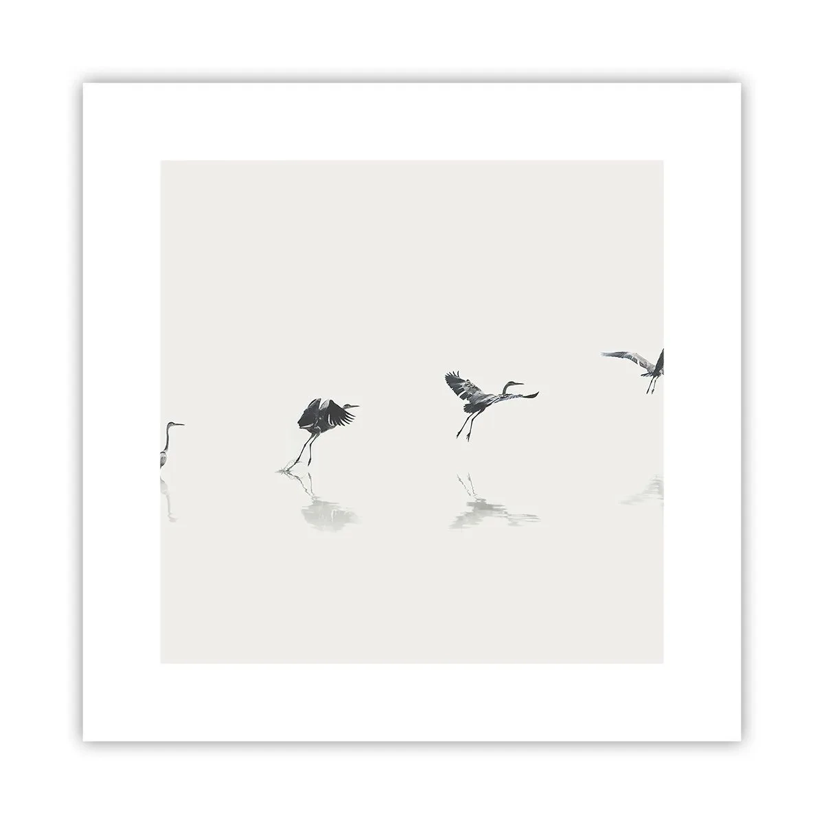 Plakat - Cztery proste kroki - 30x30 cm