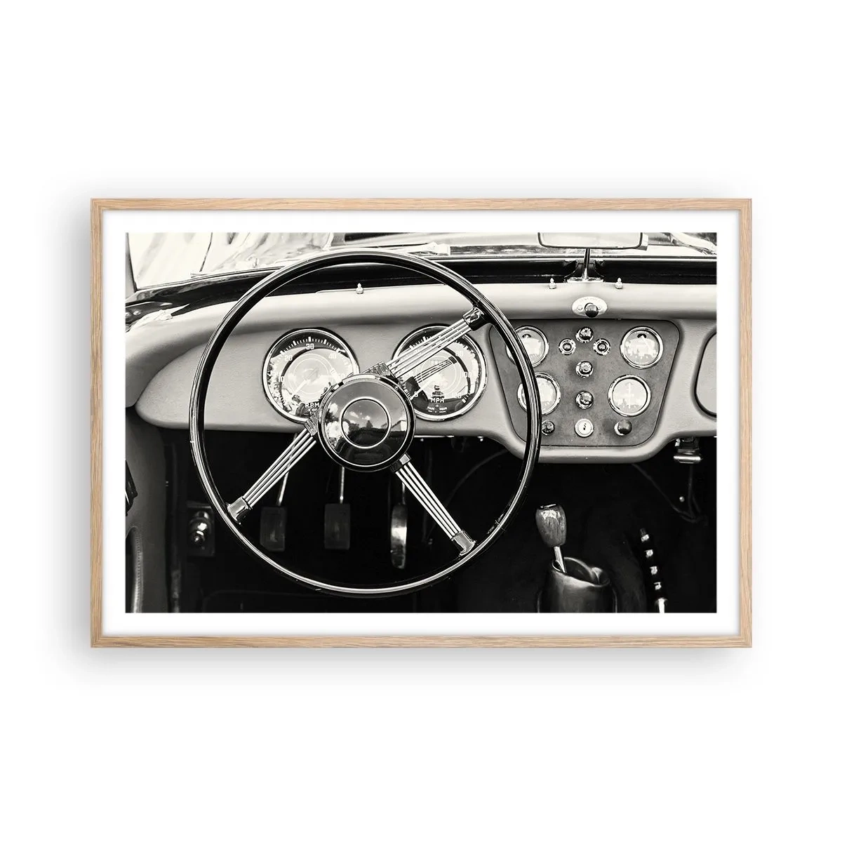 Plakat w ramie jasny dąb - Marzenie kolekcjonera - 91x61 cm