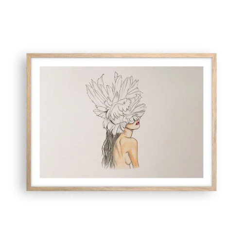 Plakat w ramie jasny dąb - Piękność ukoronowana - 70x50 cm