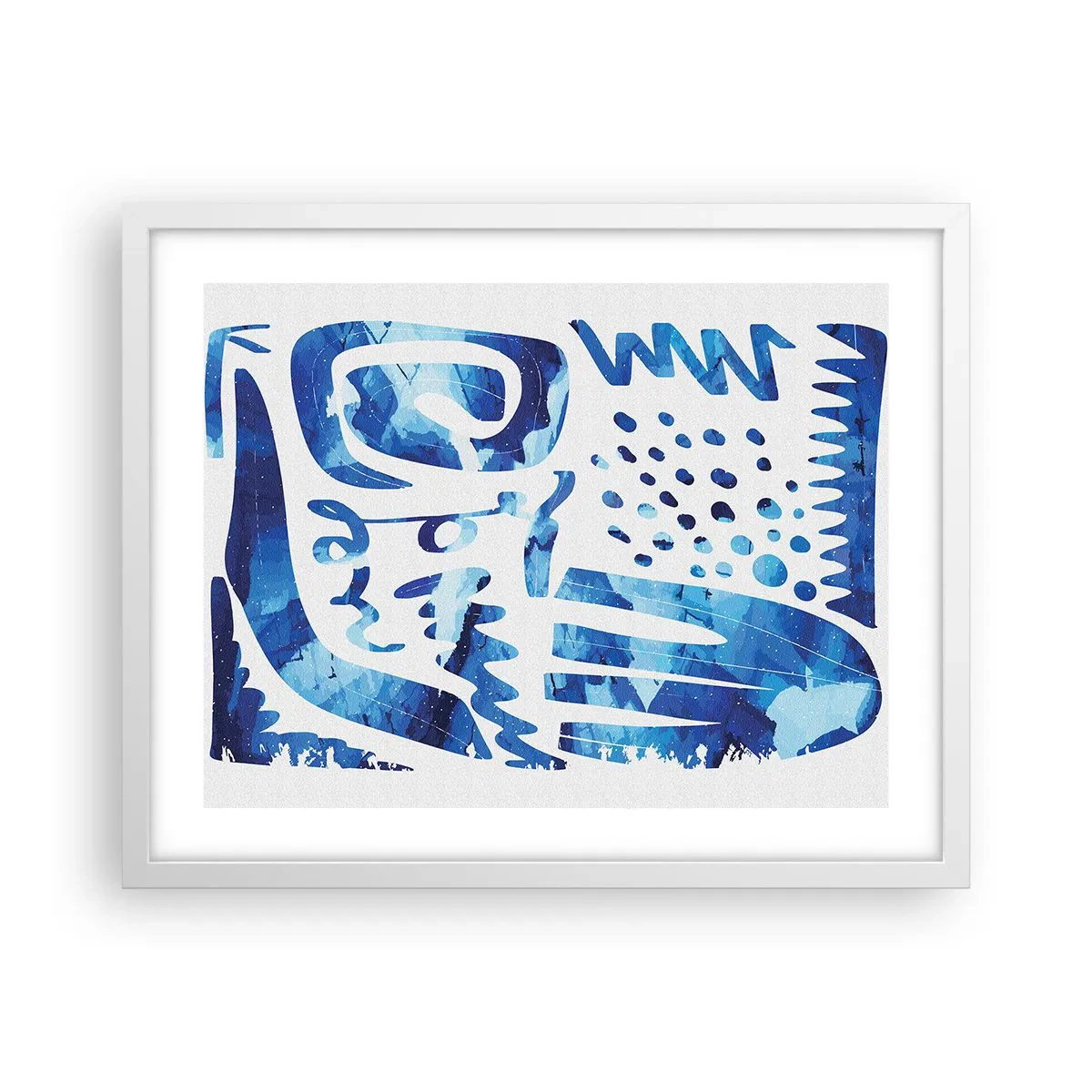 Plakat w białej ramie - Powrót do korzeni - 50x40 cm