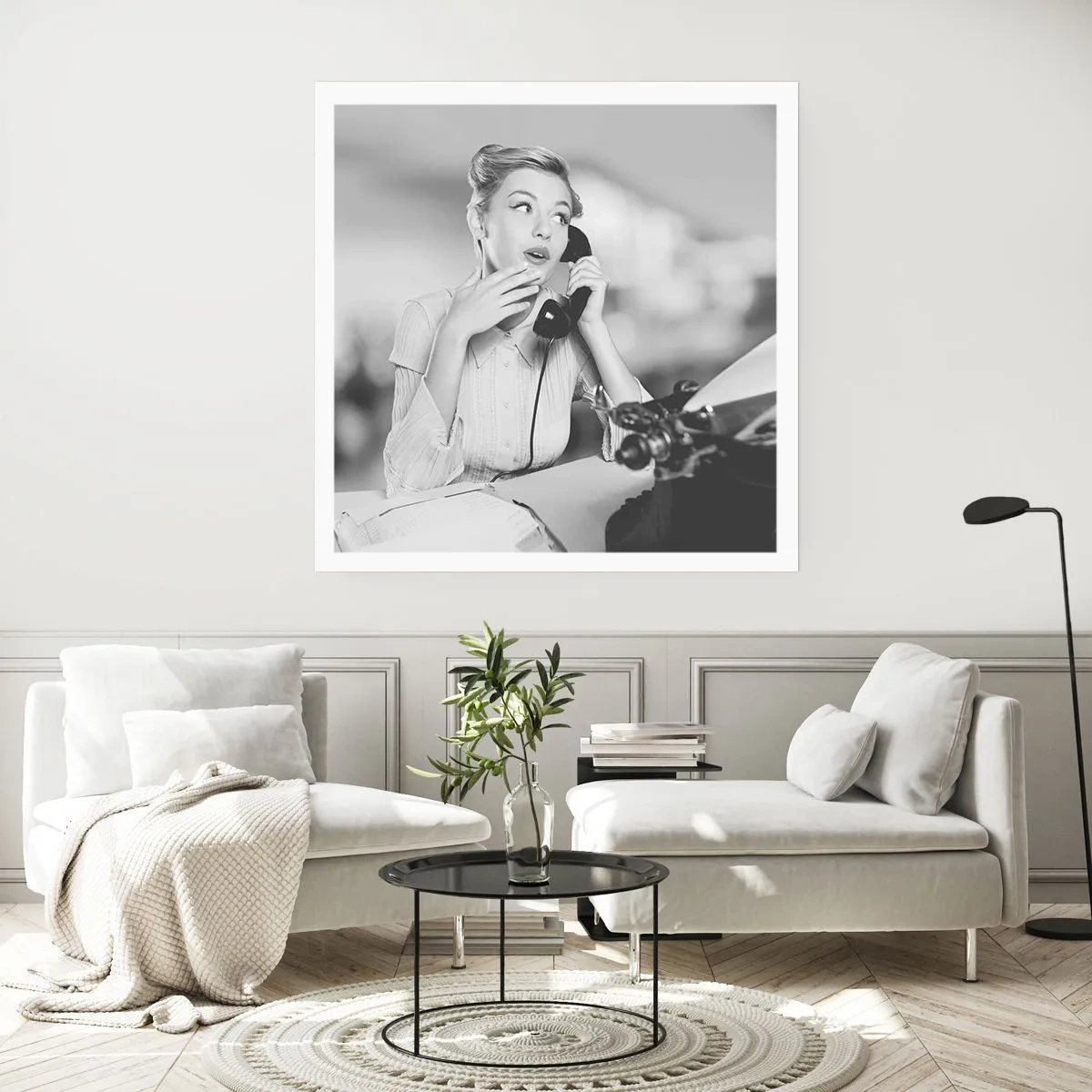 Plakat - Halo, tu lata 50. - 50x50 cm