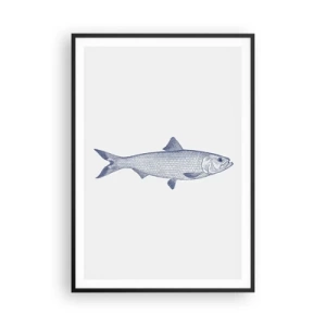 Plakat w czarnej ramie - Pozdrowienia z północnych mórz - 70x100 cm