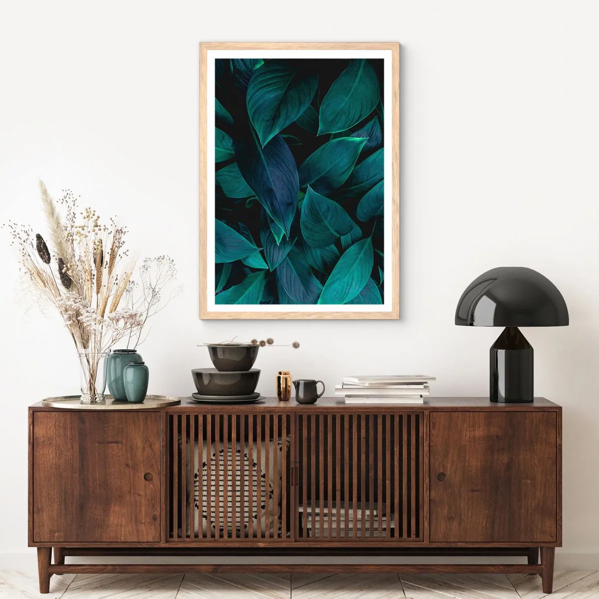 Plakat w ramie jasny dąb - Zieleń sama w sobie - 61x91 cm
