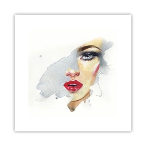 Plakat - Odbicie w kropli wody - 30x30 cm