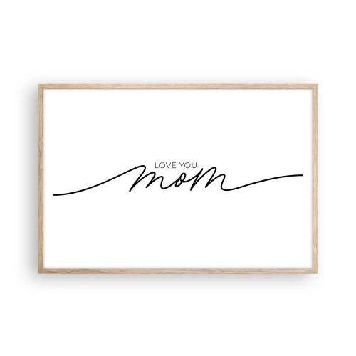 Plakat w ramie jasny dąb - Wielkie wzruszenie - 91x61 cm