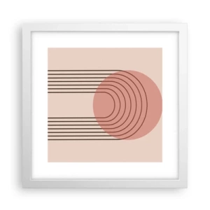 Plakat w białej ramie - Nieodparte przyciąganie - 30x30 cm