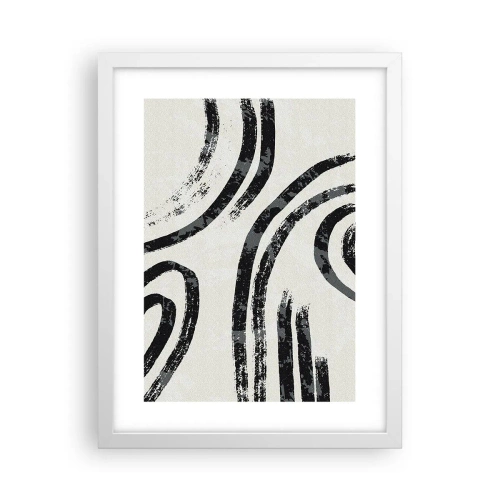 Plakat w białej ramie - W pół zatrzymany - 30x40 cm