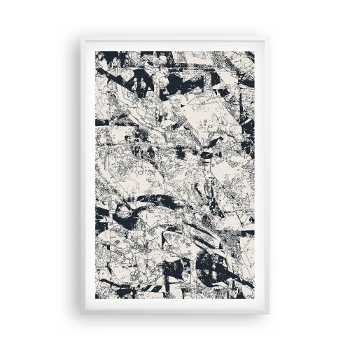 Plakat w białej ramie - Przenikanie przeciwieństw - 61x91 cm
