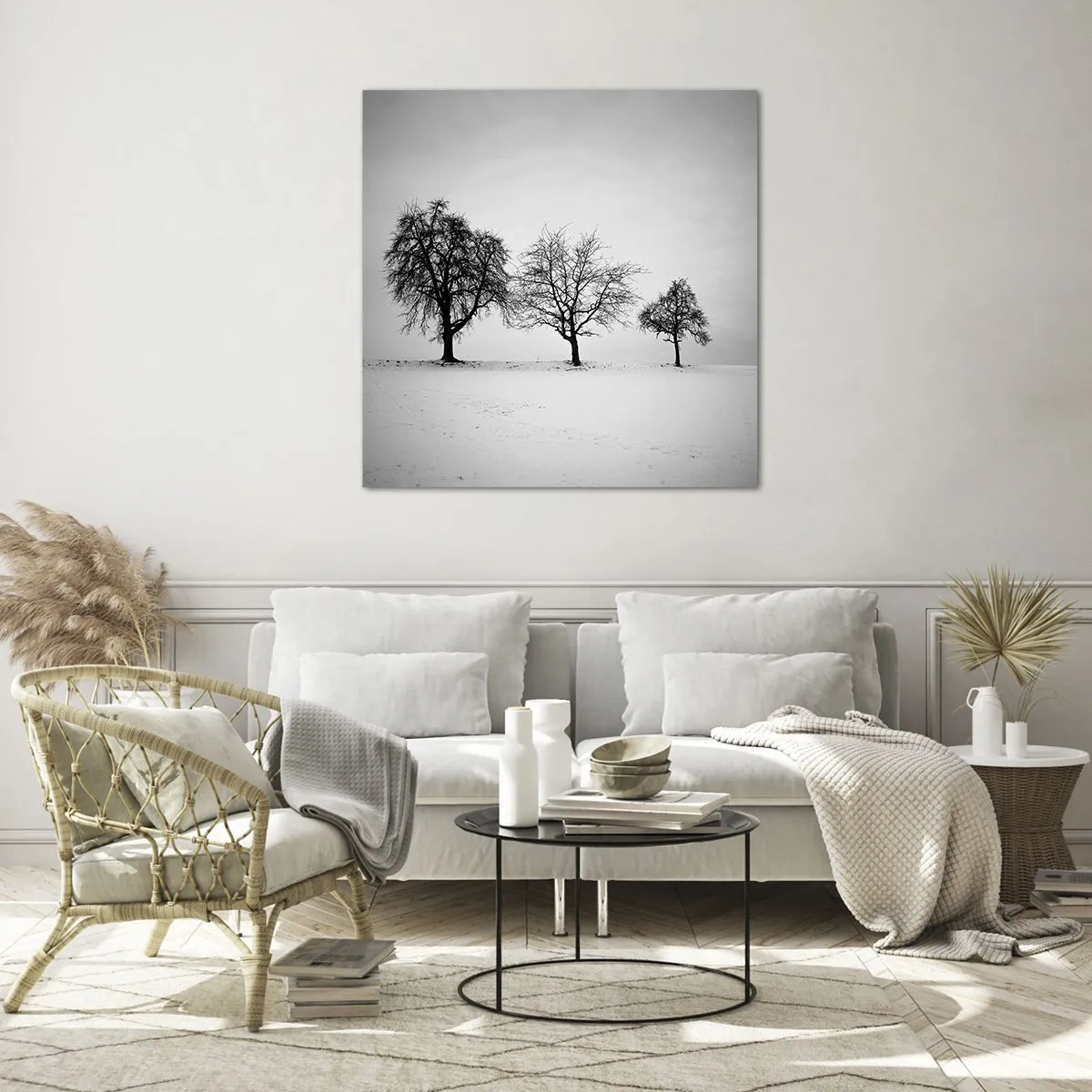 Obraz na szkle - O czym śnią? - 30x30 cm