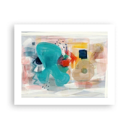 Plakat - Kolorowa gra - 50x40 cm