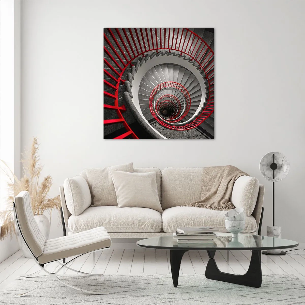 Obraz na szkle - Zabawy architektury - 40x40 cm