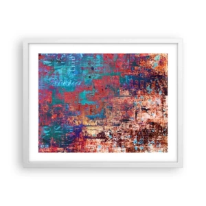 Plakat w białej ramie - Pamięć i niepamięć - 50x40 cm