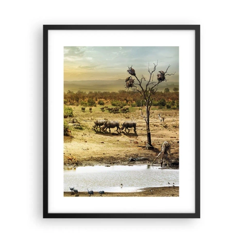Plakat w czarnej ramie - "Z Edenu zaś wypływała rzeka…" - 40x50 cm
