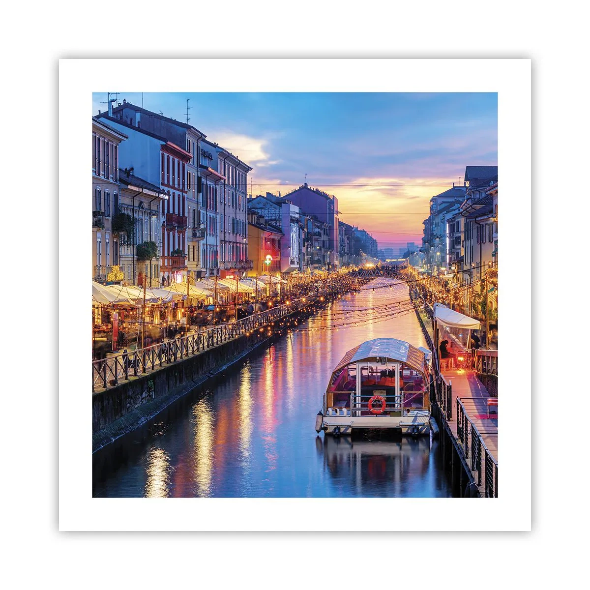 Plakat - Wieczór światła i zabawy - 50x50 cm