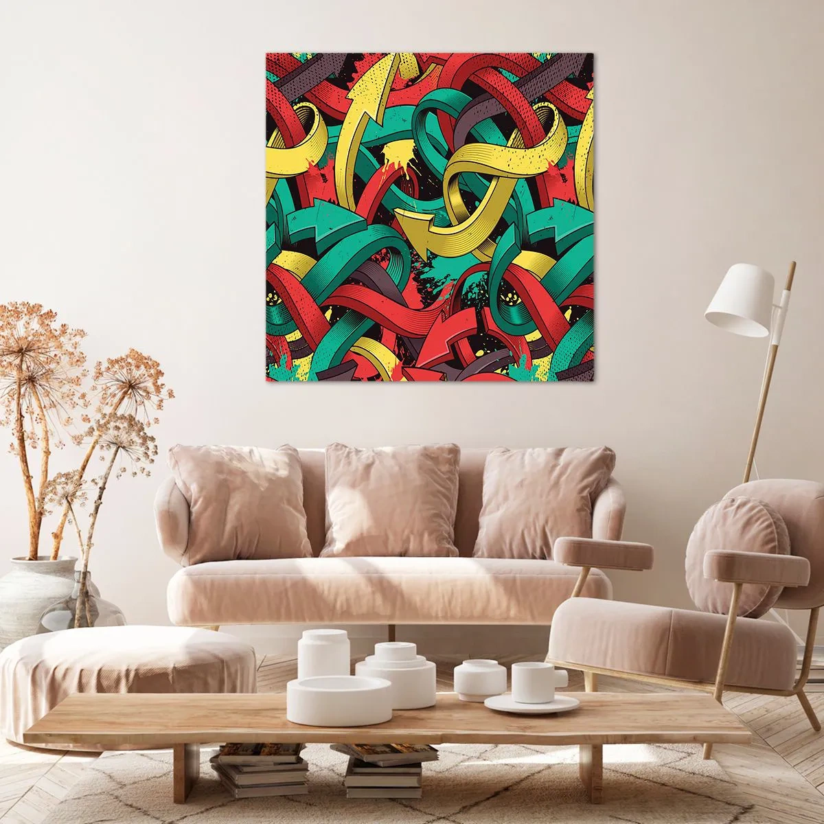 Obraz na płótnie - Którędy do celu? - 60x60 cm