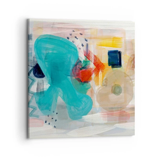 Obraz na płótnie - Kolorowa gra - 70x70 cm