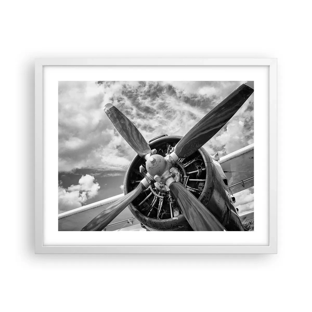 Plakat w białej ramie - Pogromca przestworzy - 50x40 cm