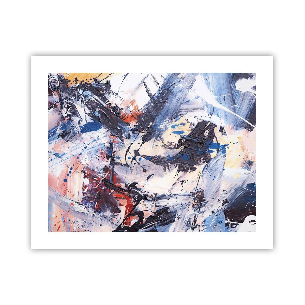 Plakat - Szalony taniec abstrakcji - 50x40 cm