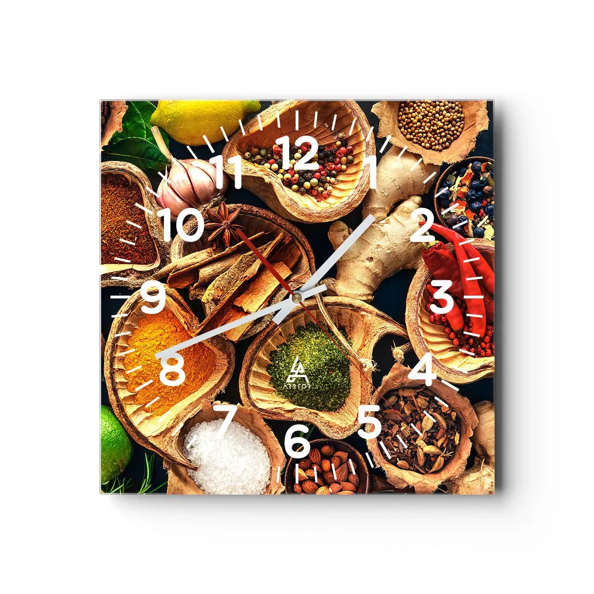 Zegar ścienny - Bierz, co chcesz - 40x40 cm