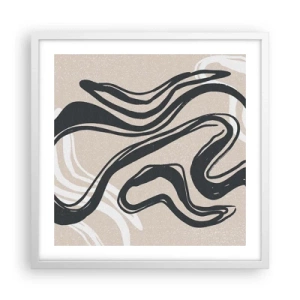 Plakat w białej ramie - Ekspresja zwielokrotniona - 50x50 cm
