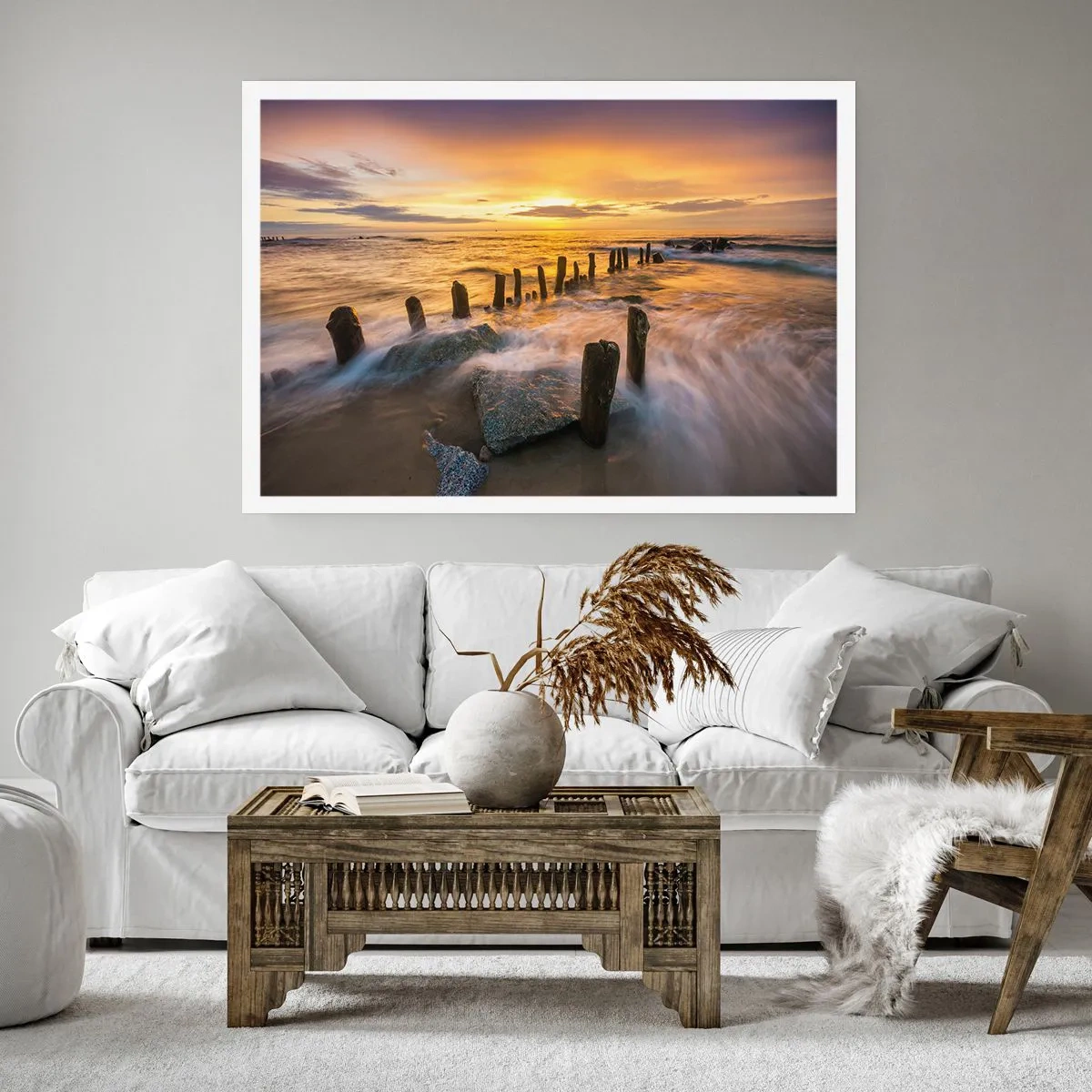 Plakat - Surowe piękno Bałtyku - 50x40 cm