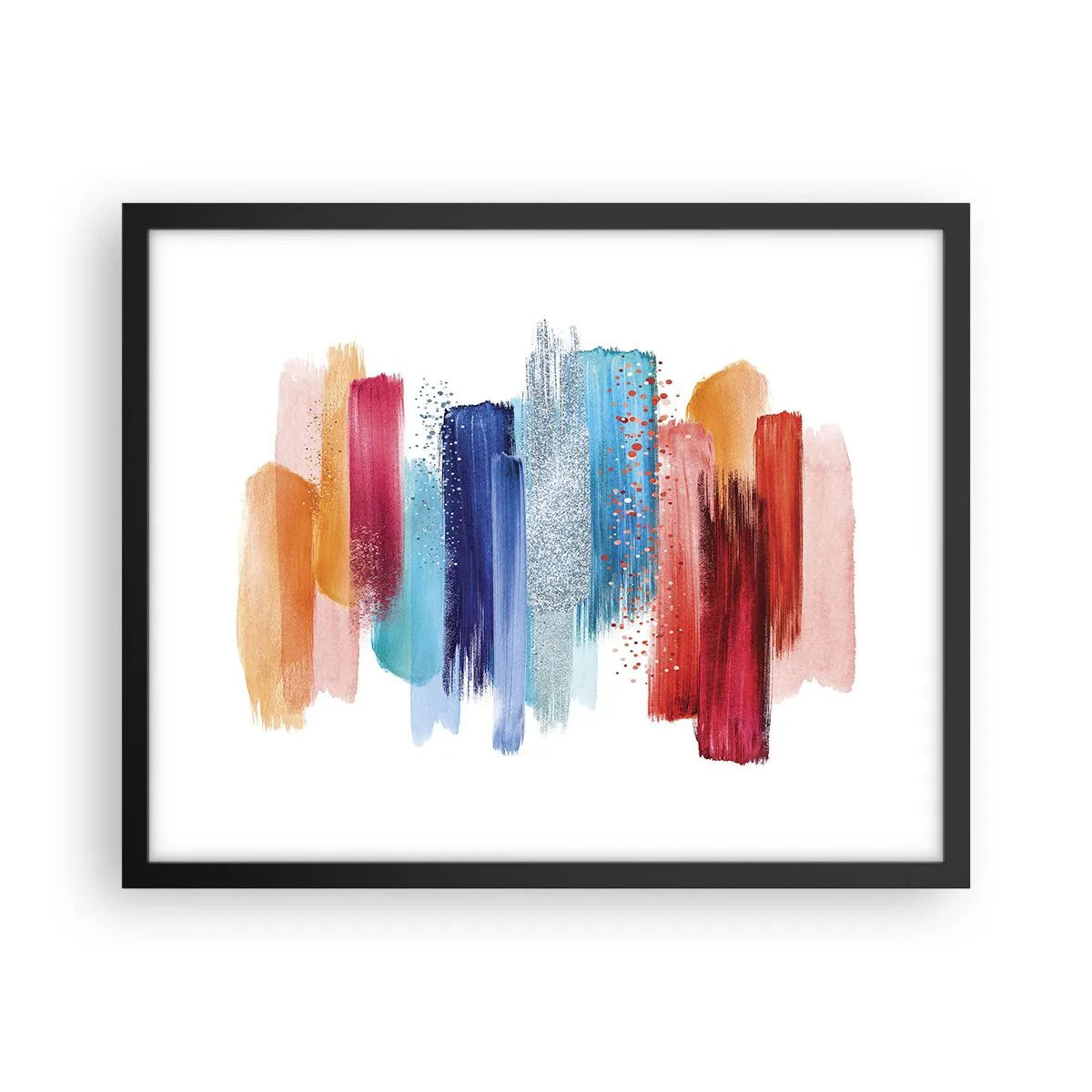 Plakat w czarnej ramie - W górę i w dół - 50x40 cm