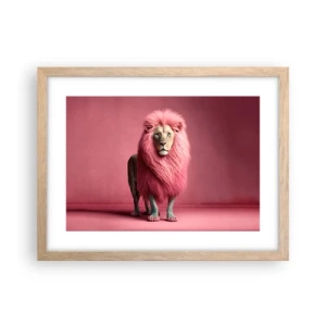 Plakat w ramie jasny dąb - I już się nie boisz - 40x30 cm