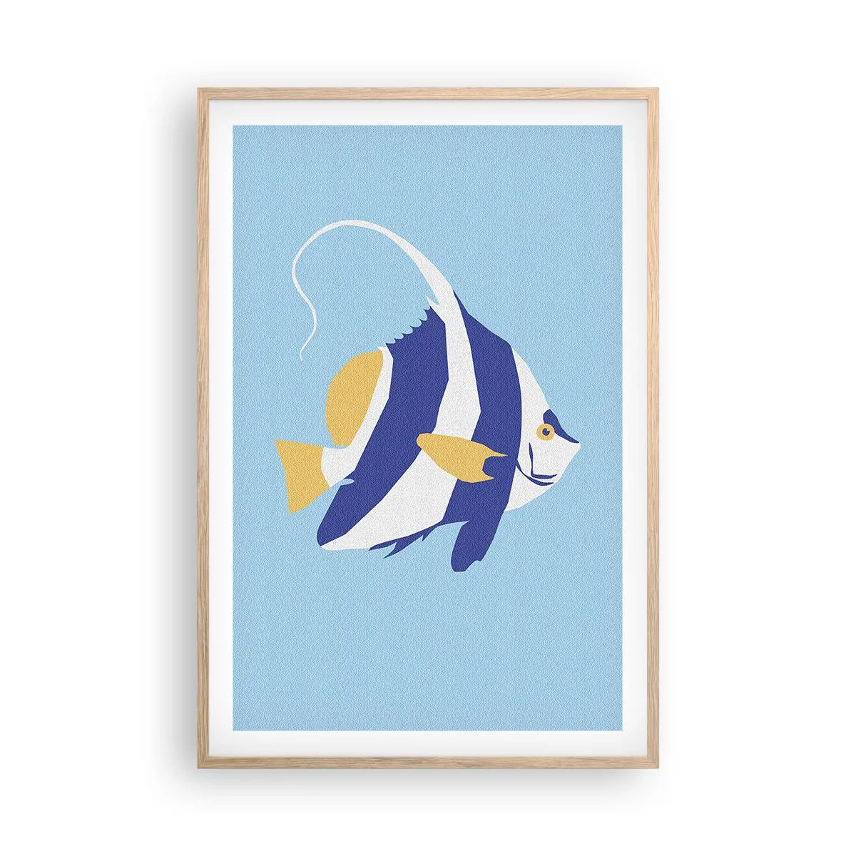 Plakat w ramie jasny dąb - Miss tropikalnych wód - 61x91 cm