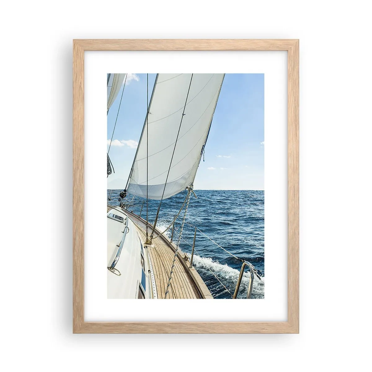 Plakat w ramie jasny dąb - Ahoj, przygodo - 30x40 cm