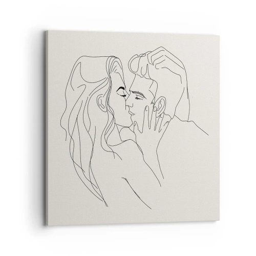 Obraz na płótnie - Splątani uczuciem - 70x70 cm