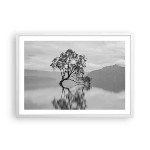 Plakat w białej ramie - Jest taki kraj - 70x50 cm