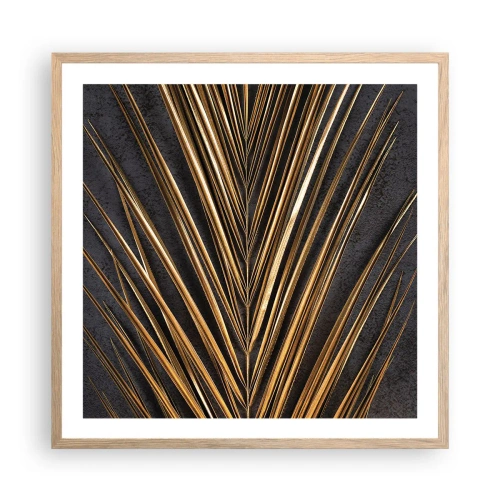Plakat w ramie jasny dąb - Złoto tropików - 60x60 cm